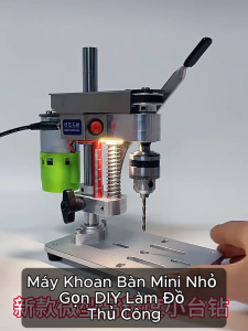 Máy Khoan Bàn Mini Nhỏ Gọn DIY Làm Đồ Thủ Công
