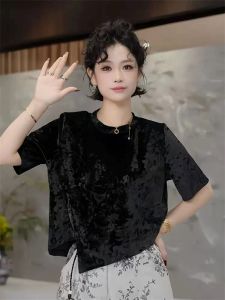 Elegant Design Irregular Women T-Shirt