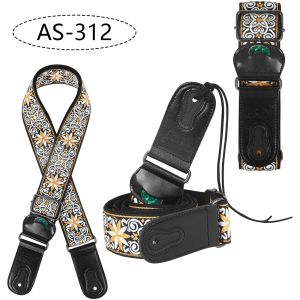 IRIN | IRIN Dây Đeo Đàn Guitar Bằng Vải Cotton Có Thể Điều Chỉnh Với Túi Đựng Đàn Guitar Điện & Đàn Guitar Acoustic Bass Dây Đeo Cổ Thêu Phổ Thông