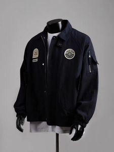 Áo Khoác Nam Bomber American Retro Workwear Áo Khoác Bóng Chày Cổ Bẻ Ma1 Áo Khoác Ngoài Mùa Xuân Thu Áo Khoác Ngoài Thường Ngày