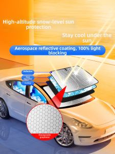 Car Sunshade for Front Windshield Thermal Insulation UV Protection