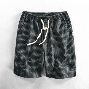 Shorts Mens Cotton Linen Cropped Pants Summer Wear Men Beach Pants 5 Points Loose Pure Cotton Middle Pants Casual Sports 4 Short-Length Pants