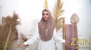 Zain - Nikita Jilbab Instan Softpad Antem Bahan Jersey Korea Premium Variasi Prada Kepang High Quality