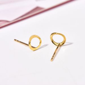 ต่างหูทองคำทอง10K 14K ยอดนิยมสไตล์เกาหลีต่างหูสำหรับผู้หญิงต่างหูสำหรับผู้หญิงต่างหูสำหรับผู้หญิงแบบเดียวกับดารากันแพ้เรียบง่าย