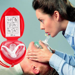 CPR Breathing Mask One-way Valve Resuscitator for First Aid Reusable Resuscitation Face Shield