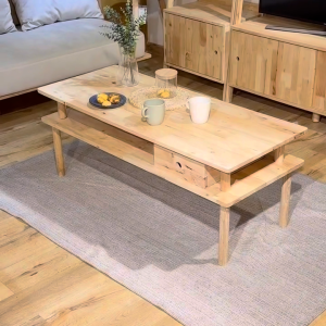 Natural Signature 5126-1 Double Decker Functional Table/Laptop Table/Coffee Table/TV Console/自然木语/双层多功能桌/笔电桌/咖啡桌/电视柜 #CT #TC #HWC