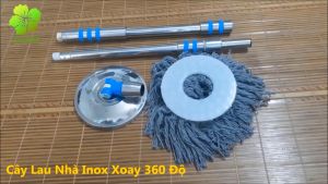 Cây lau nhà bàn xoay inox 360 độ cao cấp Vy Long Model G20