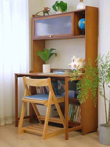 【On Hand】Folding table desk strong load-bearing stable and no shaking easy to install foldable and takes up little space