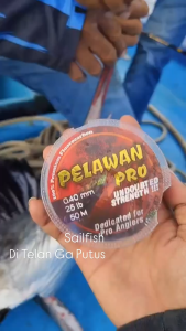 Leader Pelawan PRO Premium 100% Leader Fluorocarbon Senar Pancing Kuat &Tidak Keriting
