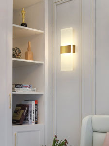 Ultra-Thin Modern Bedside Wall Lamp for Living Room Bedroom Corridor Background Simple Stylish Iron Material Smart Control