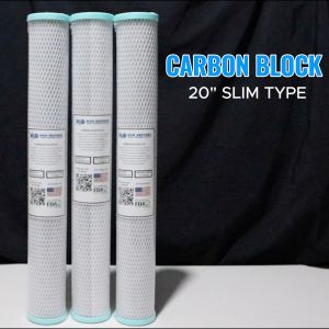 Carbon Block / CTO Filter 20" x 2.75" 5 Micron 1 PC Slim Type Hydrosep CTO Cocopure CTO H2O Restore CTO