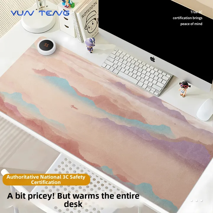 YUNTENG | Heated Mouse Pad Warm Hands Winter Proof Water Resistant