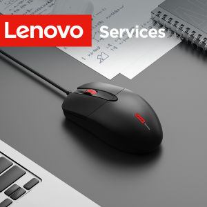 Lenovo Classic Wired Mouse Suitable for Business and Home Use Classic Black Ergonomic Design Comfortable and Durable USB Wired Connection Compatible with Multiple Platforms