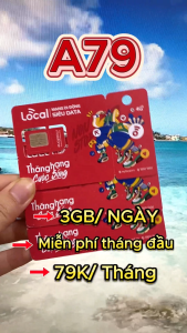 ( MIỄN PHÍ 1 THÁNG ĐẦU ) Sim 4G Mobifone LOCAL Siêu Data Tốc Độ Cao Tới 6GB/ngày + Miễn Phí 500 Phút Gọi Nội mạng - Phí Cực Rẻ | Gói A69 A79 A89 A99 A119  FREESHIP - CHƯA KÍCH HOẠT.