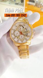 [Chính Hãng Fullbox] Đồng Hồ Nam SUNRISE 1270SA Gold Case 44mm 6 Kim Kính Sapphire Chống Nước - Bảo Hành 2 Năm