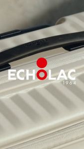 Echolac กระเป๋าเดินทาง เปิดฝาหน้า (Front Opening) รุ่น Celestra PC183FA ล้อคู่ Hinomoto ซิปขยาย 2 ชั้น ช่อง Laptop USB PC Makrolon 100% (20/24/28 นิ้ว)