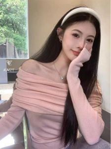 HUOLISI | One-shoulder Sweater Female Spring