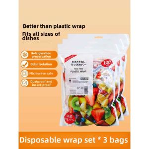 Leftover Food Storage Stretch Wrap Film with Elastic Opening Bath Cap Style