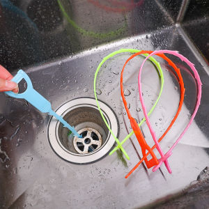 Kitchen Sink Cleaning Hook Cleaner Sticks Clog Remover Sewer Dredging Spring Pipe Hair Dredging Tool Bathroom Accessories