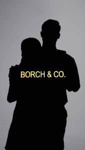 BORCH&CO. Gelang Couple Kulit Asli - Nappa Butterfly Burgundy Gold