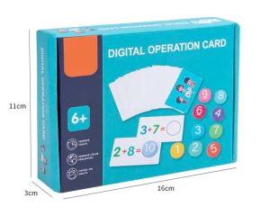 Digital Operation Card Childrens Arithmetic Block Teaching Tool Mathematical Addition and Subtraction Cognition Cards