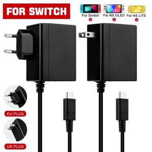 Bộ Sạc Nguồn AC Type-C Cho Nintendo Switch NS Switch 2 PS5 Portal - Bộ Sạc Phụ Kiện Chơi Game Gắn Tường Với Phích Cắm EU/US