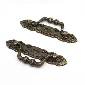 MaxPlus Bronze Color Classical Vintage Retro Carving Drawer Handle Cabinet Furniture Handle 1Pc