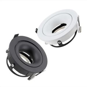 Khung Đèn Âm Trần JOYINLED Tròn 95mm Màu Đen/trắng Hợp Kim Kẽm Lắp Bóng GU10/MR16 Có Thể Điều Chỉnh Dùng Cho Đèn Trần