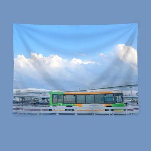 VIKAMA Nhật Bản Núi Phú Sĩ Tấm Thảm Treo Tường Polyester Trang Trí Cho Phòng Ngủ Phòng Khách Ký Túc Xá Hiện Đại Phong Cách Nhật Bản