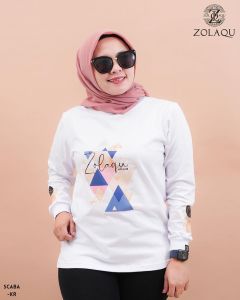 KAOS ZOLAQU 100% FASHION ATASAN WANITA SEMI TUNIK ZOLAQU KAOS LENGAN PANJANG JUMBO CASUAL SWEATER ZLQ BLOUSE BLUS BUSANA MUSLIM MUSLIMAH KEKINIAN TERBARU 2022 TERLARIS TERMURAH TREND TRENDY OUTFIT T-SHIRT OLAHRAGA
