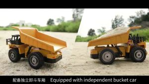 SYARIAH TOYS HENGJIAN ENGINEERING VEHICLE SERIES DUMP TRUCK RC REMOTE CONTROL 2.4GHZ 4WD 1:24 806