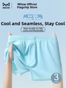 MiiOW | Cool Ice Silk Briefs Breathable Shorts for Men