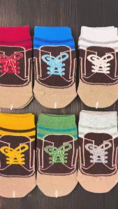 PETITE MIMI Alpine - Kaos Kaki Bayi Anti Slip / Baby Boy Socks / Kaos Kaki Motif Anak Laki-Laki 0-12 bulan