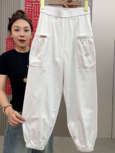 Washed Cotton Lantern Leggings Womens Casual Pants Loose Fit Summer New Style Harlan Sports Pants Slimming Versatile