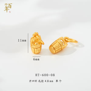 Baby Good Things Happen Peach Pendant DIY Hand Rope Necklace Accesorise Decorative Braiding Material Alloy Silver Gold Plated