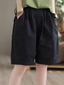 2024 Summer Thin New Sports Shorts Womens Best Selling Figure Flattering Middle Pants Casual Wide Leg Loose 5 Fifth Pants