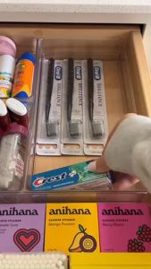 25-piece storage box acrylic transparent cosmetics box Drawer container sorting storage box set