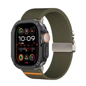 Nylon Watch Band for Apple iWatch10 S9/8 SE Men Women Sports Breathable Fashionable Replacement Strap 46mm 42mm