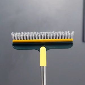 2 IN 1 Floor Brush Gap Groove Floor Corner V Shape Brush Head/Cleaning Wipe Toilet Ceramic Tile Brush/Berus Lantai
