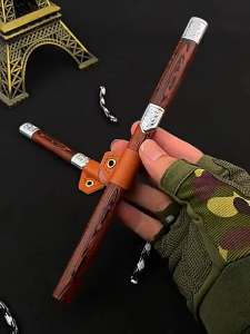 Premium Pisau Knife with Wooden Handle for Kitchen Use - High-Quality Steel Sharp Blade Ergonomic Grip Suitable for Various Tasks
