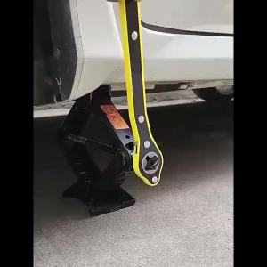 Auto Labor-Saving Jack Ratchet Wrench With Long Handle Jack Ratchet For Scissor Jack Lug Wrench For Tire Jack