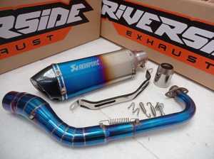 KNALPOT NMAX AEROX XMAX 250 ADV 150 ADV 160 PCX PCX 160 BEAT SCOOPY GENIO VARIO MIO AKRAPOVIC HALF BLUE IMPORT TAIWAN / KNALPOT X-MAX 250 / KNALPOT VARIO 125 / KNALPOT AEROX / KNALPOT NMAX OLD / KNALPOT NMAX NEW / KNALPOT SCOOPY / KNALPOT AKRAPOVIC IMPORT