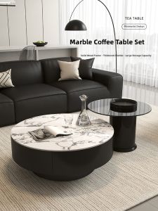 YIYOU | Italian Luxury Storage Coffee Table Marble