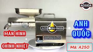 Máy ép dầu thực vật gia đình thương hiệu cao cấp AOSIDA A250 - Công suất 1200W - Năng suất 3-6kg/giờ - Bảo Hành 1 Năm
