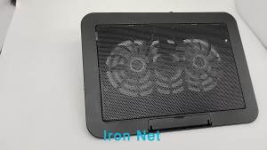 2 IN 1 Laptop Cooling Stand Adjustable Cooler Stand Dual Fan for 9-17inch Gaming Notebook Cooler