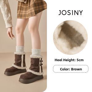 Josiny | Thick Heel Warm Insulated Winter Boots