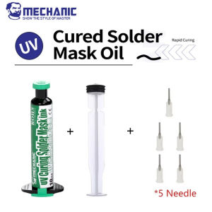 MECHANIC Green UV Curable Solder Mask Ink Anti-Corrosion for PCB BGA Circuit Board Insulation Protective Coating Repair Tool