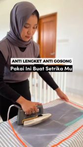Alas Setrika Kain Alas Pelapis Setrika Pakaian Pelindung Anti Lengket Kain Pelindung Saat Setrika 40x60cm