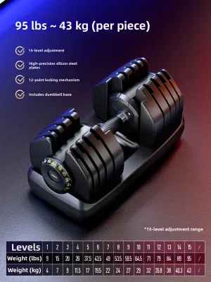 TEZEWA | Adjustable Steel Dumbbells