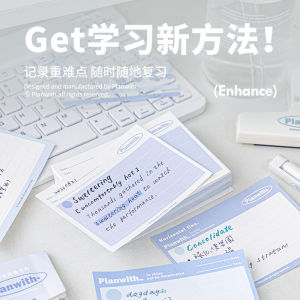 Planwith Note Paper Ins Style Note Index Nano SIM Student Memory Card with Non-Adhesive Words for Postgraduate Entrance Examination